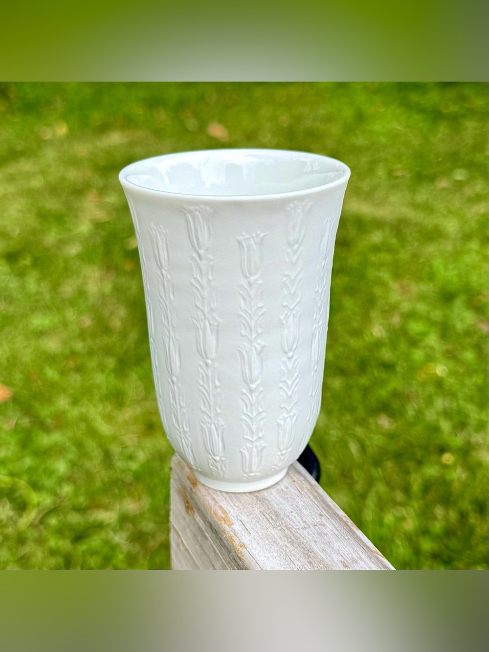 Rosenthal Germany Studio Line Porcelain Vase Bjorn Wiinblad Tulip White Bisque